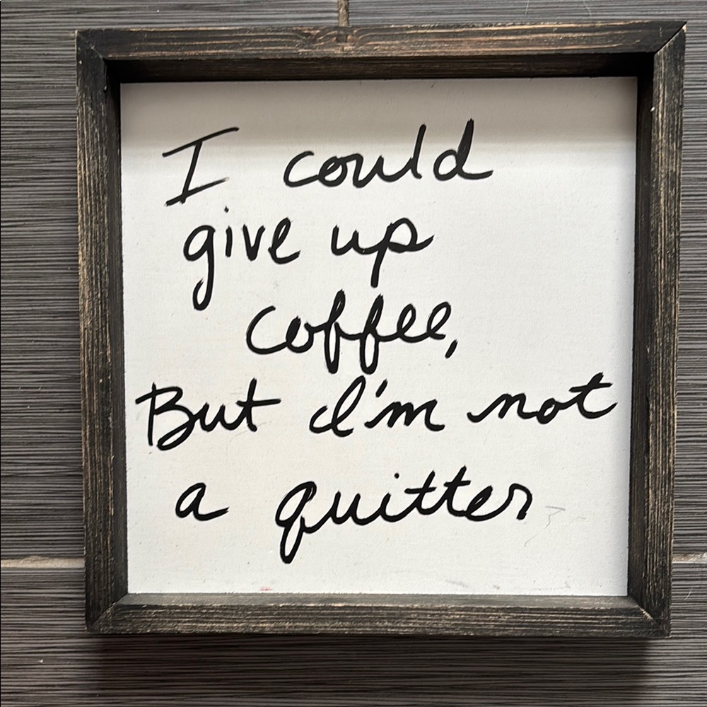 Black and White Framed Quote Art